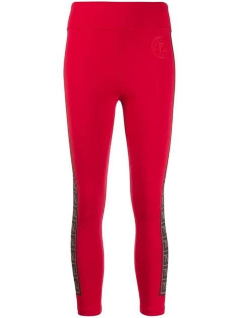 fendi red leggings|Fendi designer leggings.